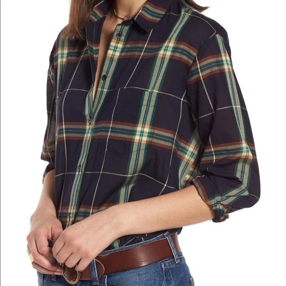 Madewell Tops - Madewell ex boyfriend plaid shirt
